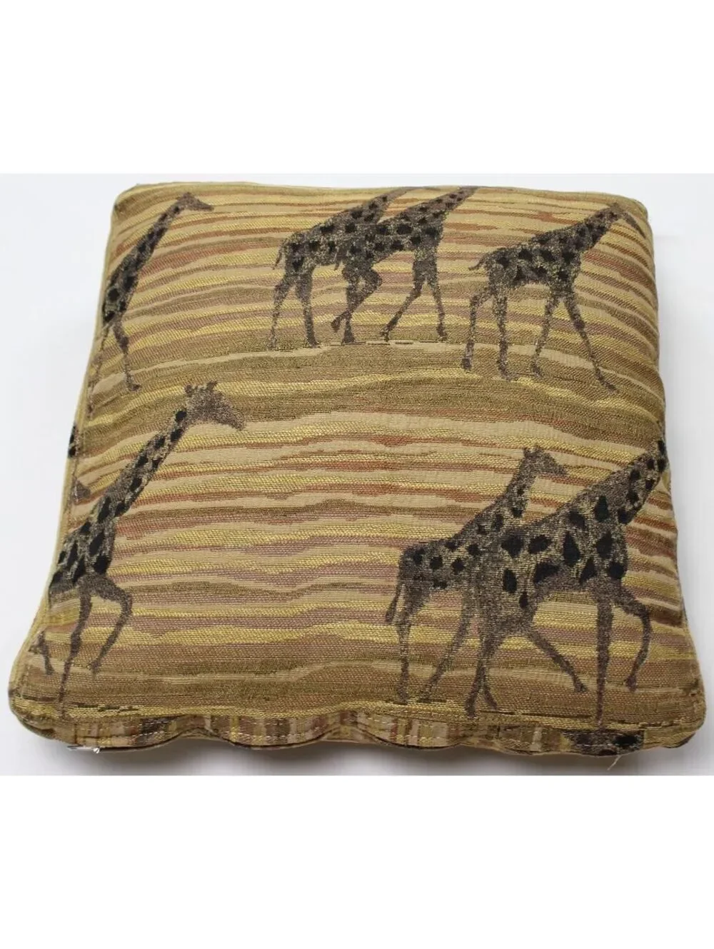 Vintage Style Giraffe Tapestry Throw Pillow Safari Chic Woven Accent Cushion